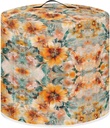 Yellow Floral Kitchen Air Fryer Covers Vintage Dust Covers Keeps It Clean and New Reduces Scratches Rice Cooker Covers for All Kitchens Crock Pot Accessories