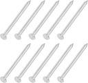 uxcell 20Pcs Small Hardware Nails, 3D x 1-1/4" 304 Stainless Steel Round Head Nail Common Finishing Nail for Household Woodworking Picture Hanging DIY Projects, Silver