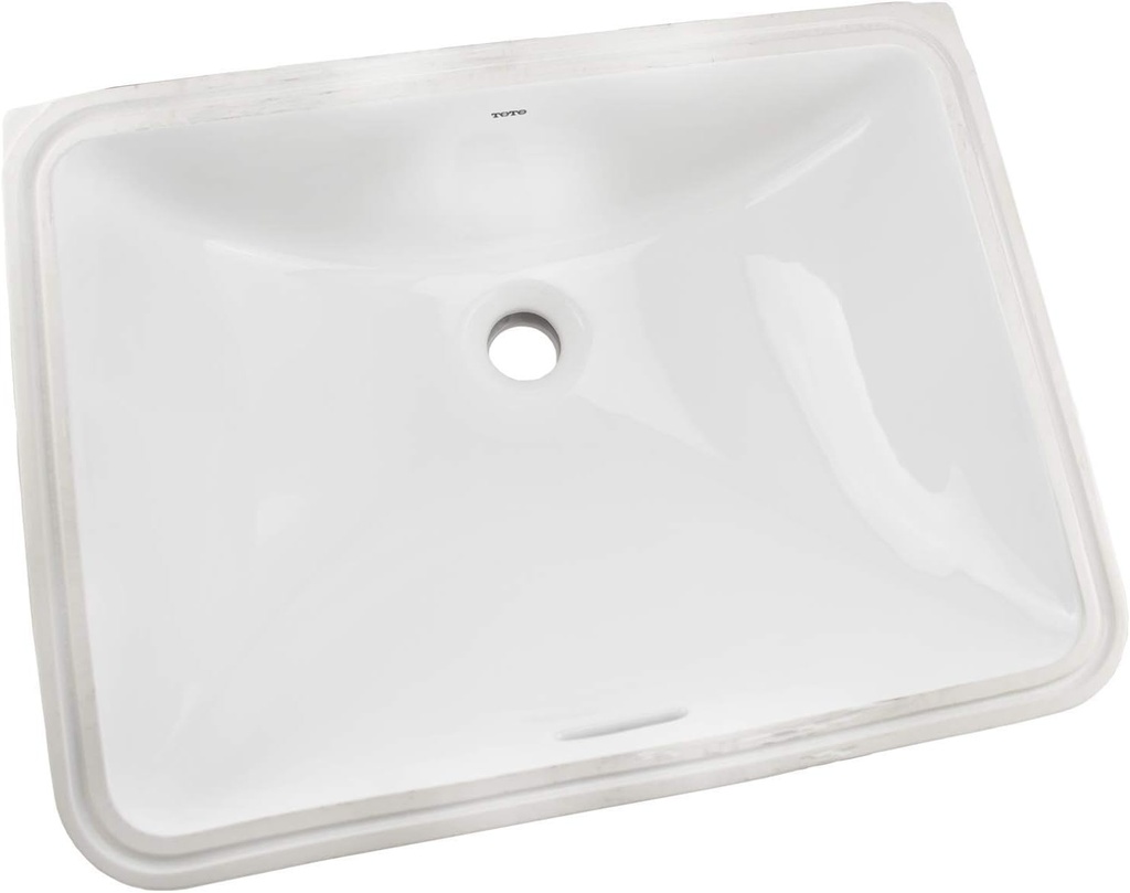 TOTO LT535G#01 20" Rectangular Undermount Bathroom Sink with CEFIONTECT, Cotton White