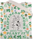 FUSTMW Plant Tote Bag Easily Distracted By Plants Gifts for Plant Lovers Large Reusable Canvas Grocery Bags Shopping Bag