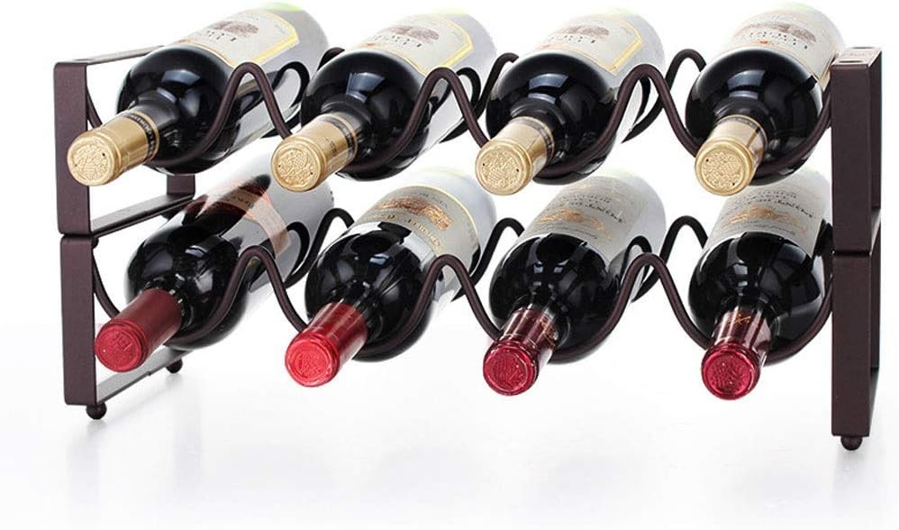 Wine Rack Cabinet Wine Holder Storage Stand Large Capacity Shelves Storage Stand for Bar Iron Wine Rack Can be Stacked with Wine Cabinet Display Stand Wine Cellar Wine Racks Wine Storage