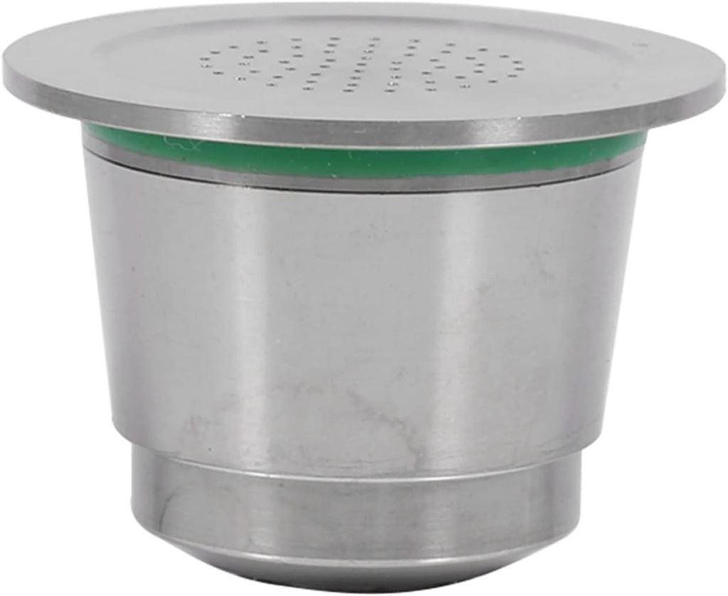 Alvinlite Coffee Capsule Reusable Coffee Pod Filters with Spoon|K Cups Refillable Coffee Capsule Stainless Steel Universal Compatible for Coffee Machine coffee capsule