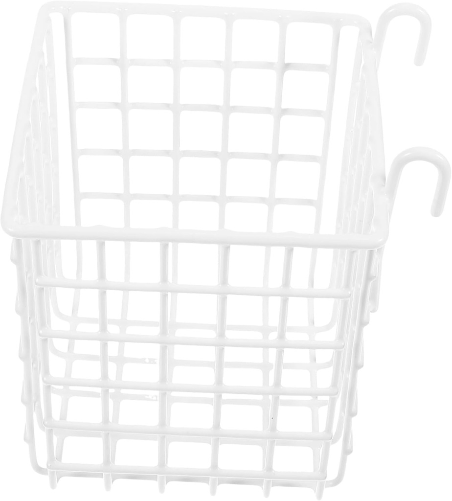 Cabilock Iron Wire Hanging Basket Storage Rack for Kitchen Organization Under Sink Door Organizer Over Cabinet Basket Space Saving for Utensils Toiletries Design