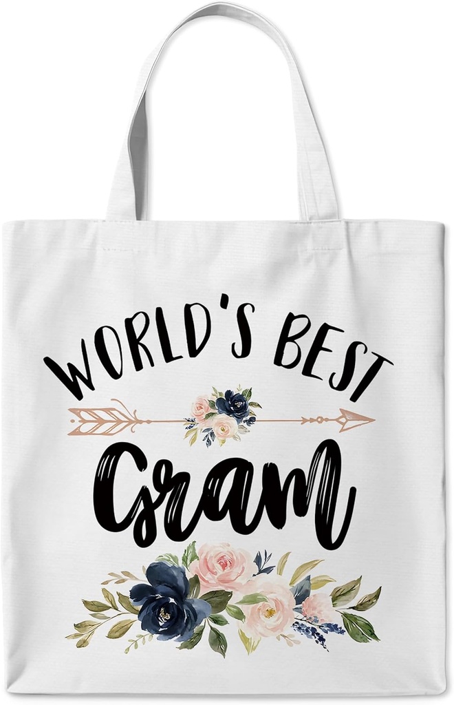 Grandma Gifts Canvas Tote Bag, Gifts Tote Bag for Women, Christmas Birthday Aesthetic Reusable Gift for Mother's Day