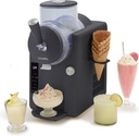 GreenPan Frost Ice Cream Machine & Frozen Drink Maker, Soft Serve, Slushie, Milkshakes & Cocktails, No Freezer Needed, 15-in-1, 7 Textures, Quiet & Rapid, Easy Clean, Family Size, Licorice Gray