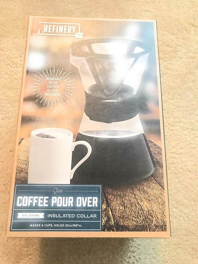 Glass Coffee Pour Over Silicon Insulated Collar