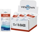12LBs Pool Shock 68% Calcium Hypochlorite-Chlorine Granular Sanitizer-Kills Bacteria, Algae & Microorganisms-for Inground Pools, Above Ground Pools, Hot Tubs & Spas-1 lb Bag (12-Pack)