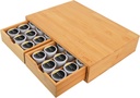 HTB K Cup Holder Compatible with K Cups,Coffee Pod Holder Holds Up 30 Cups,K Cup Organizer Storage Drawer