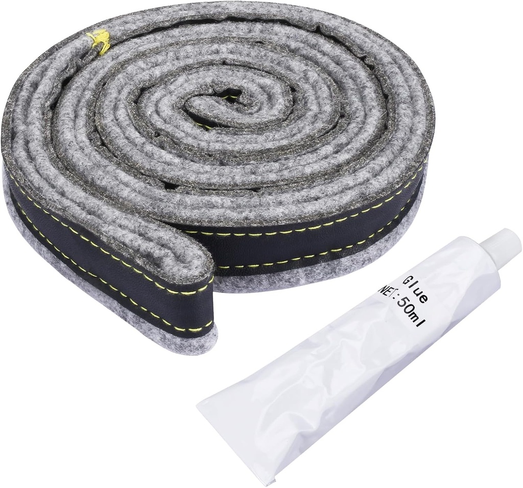 DC97-07618A Dryer Drum Felt Seal Compatible with Samsung AP4453798 PD00025731 PS4218879 3998155 Replaces DV42H5200EW DV42H5000EW DV45K6500EV DV48H7400EW(1 Pack)