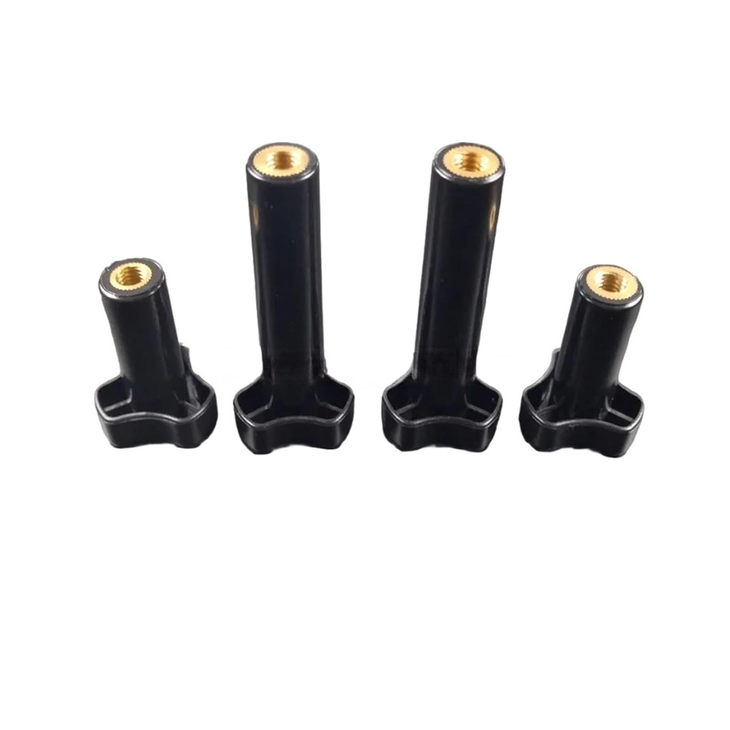 4 Pieces Tight Nuts Spare Parts Screw Nut M8 Type Accessories,Compatible for MQL Soft Serve Ice Cream Machines Fittings 2 Long + 2 Short