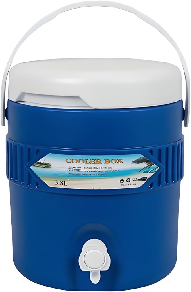 Beverage Dispenser 3.8L, Outdoor Sports Insulated Beverage Cooler With Spout Portable Handwashing Stations For Outdoor Activities Fishing Camping