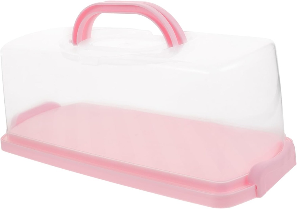 Bread Container Lids and Handles Cake Carrying Case Airtight Storage for Desserts Windowed Food Boxes for Party