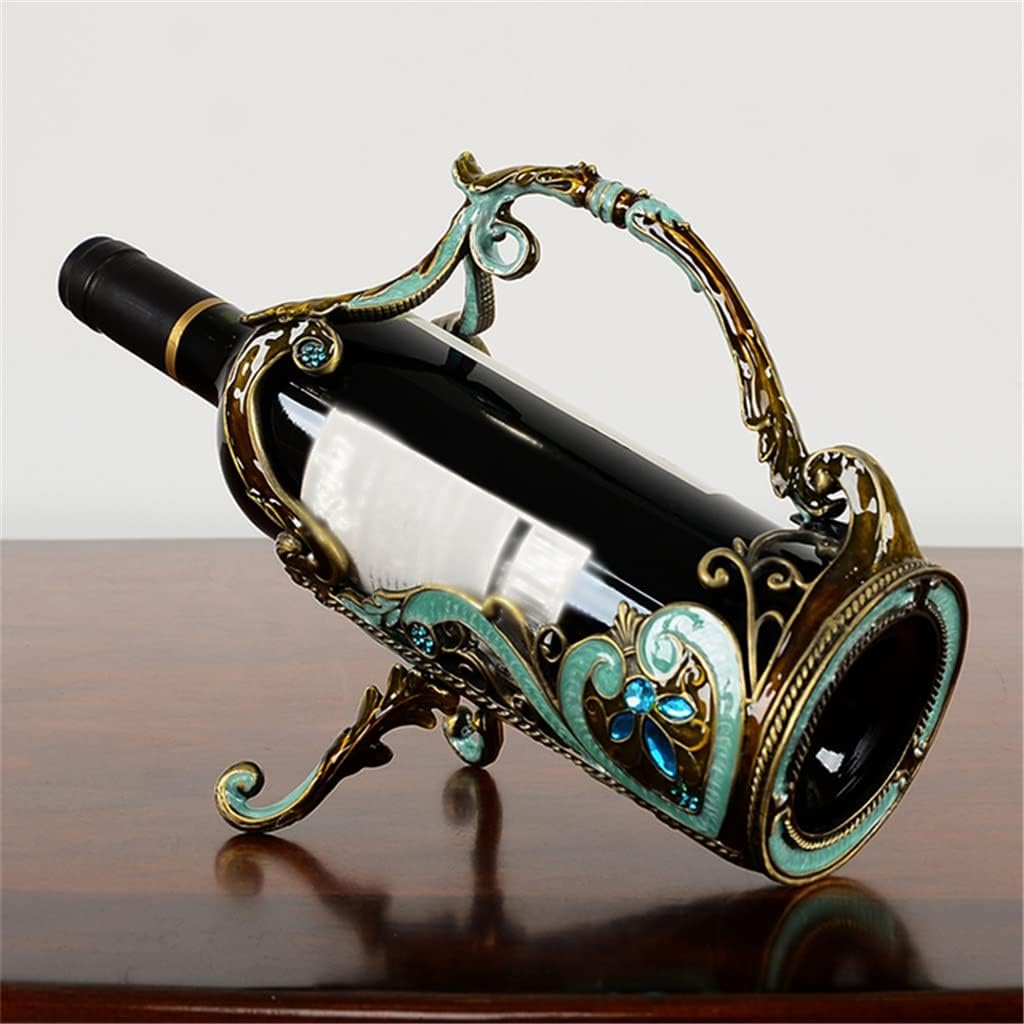 Enamel Color Wine Rack Decoration red Wine Grape Wine Glass Rack European Wine Set Wine Cabinet