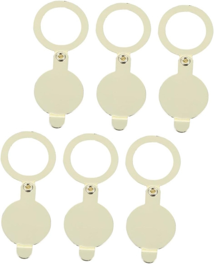 Uonlytech 6pcs Peephole Cover for Enhanced Privacy and Security Door Viewer Accessory Sturdy Design for Apartments and Hotels Inner Outer