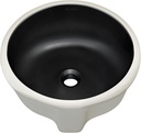 Monaco 16" Ceramic Undermount Bathroom Sink in Matte Black