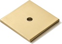 Khtumeware 10-Pack 1-1/2 Inch Square Backplate for Knobs in Champagne Bronze Cabinet Hardware Knob Backplate/Back Plate