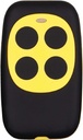 4-Button Universal Gate and Garage Door Fixed Code and Rolling Code Garage Door Remote Control/Remote Keyless Key Multi Frequency 280MHZ-350MHZ/380MHZ-450MHZ/867MHZ-868MHZ (Yellow)
