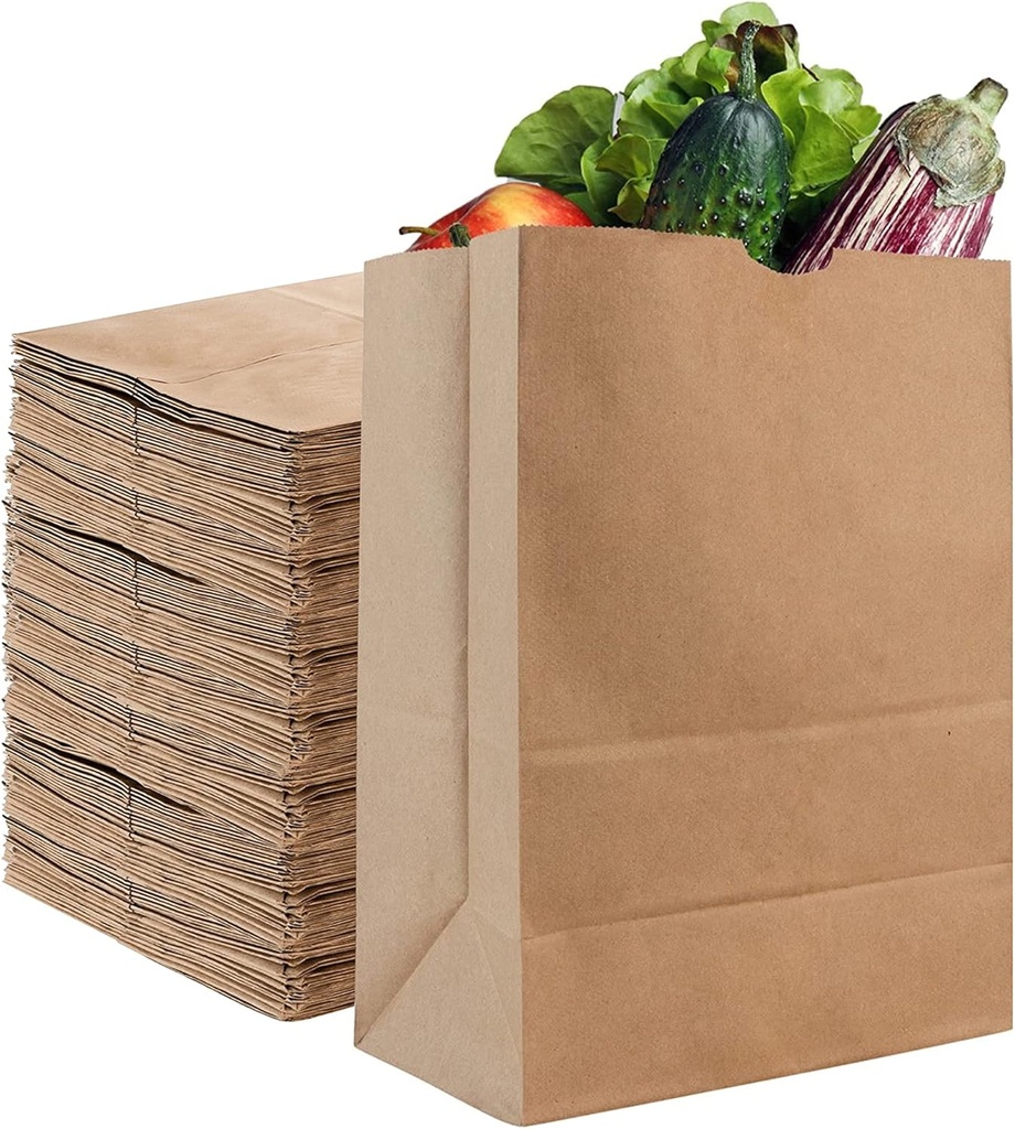 Stock Your Home 52 lb Kraft Brown Paper Bags (70 Count) – Bulk Large Grocery Bags for Shopping