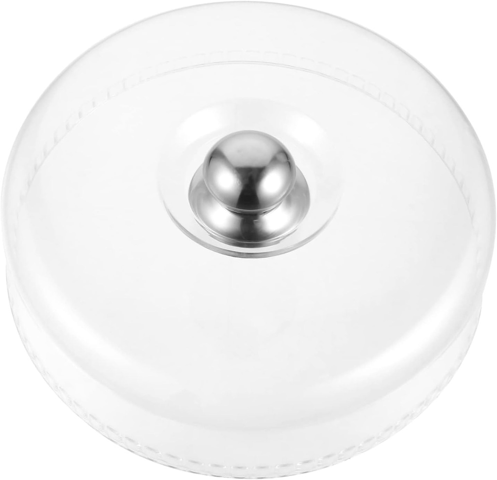 Garneck Acrylic Cake Cover Lid Dust-Proof Dessert Stand Dome Suitable for Bakery and Party Use Cake Display Holder