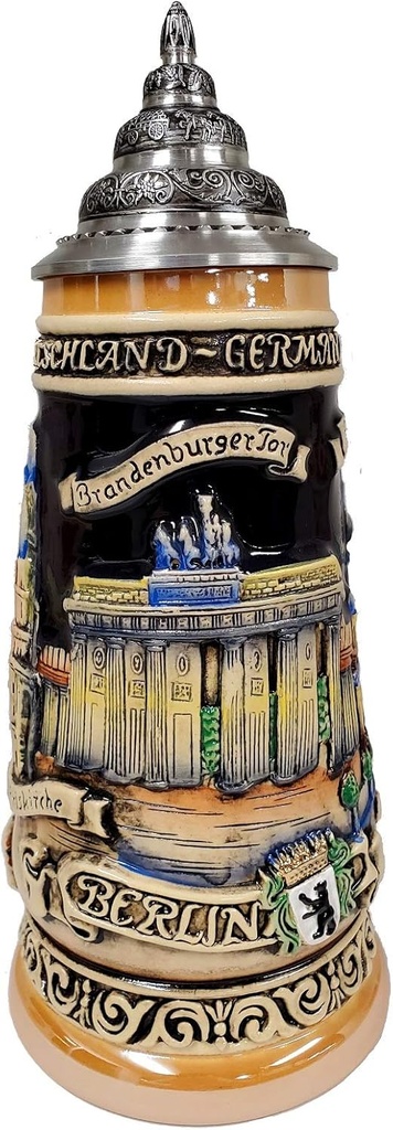 Berlin Germany Landmarks LE German Stoneware Beer Stein .5 L Made in Germany