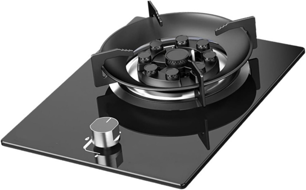 Gas Cooker,5.2kW Single-Burner Gas Stove,Desktop or Built-in,for Family Restaurants Food Stalls,Energy Saving(LPG)