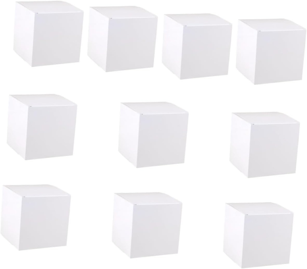 Ipetboom 10pcs Boxes for Craft Cupcake Packaging for Party Favors Homemade Candles Soaps Rustic Design Lightweight Portable