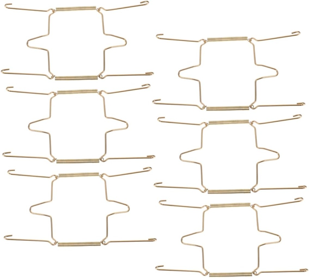 VOSAREA 2pcs Invisible Plate Display Hanger U-Shaped Metal Wall Mount for Plates Easy Installation Decorative Holder Versatile Dish Hanger for Home Decor