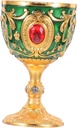 Cabilock Antique Chalice Cup Elegant Vintage Drinking Goblet with European Design for Home Decor and Various Occasions Versatile Retro Water Offering Vessel