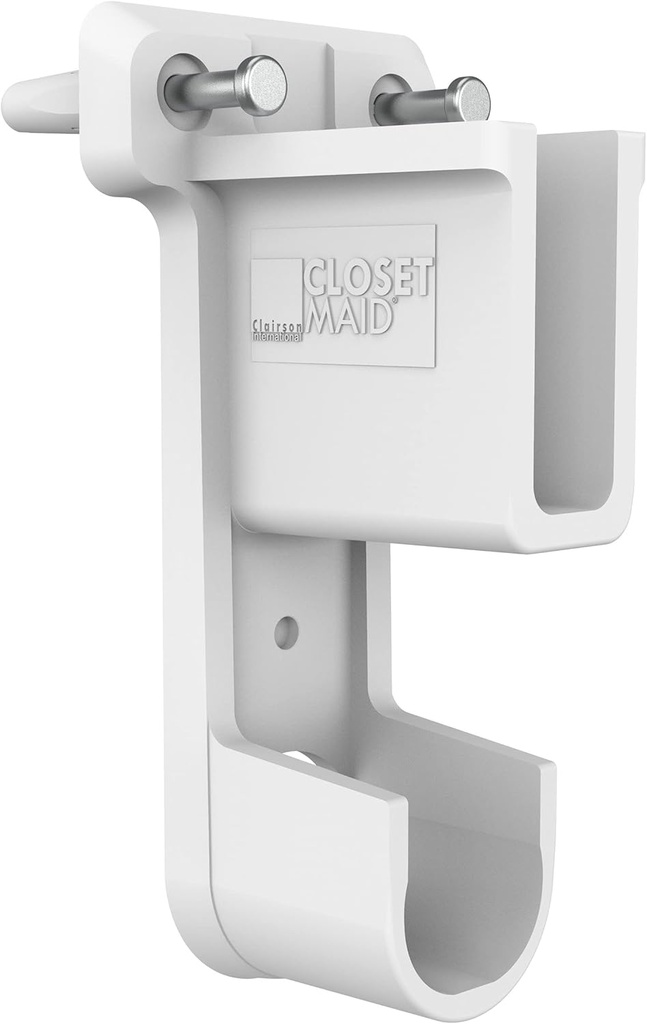 ClosetMaid 6609 SuperSlide Shelf and Hanging Bar Wall Bracket, White