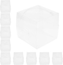 10pcs Clear Cake Carrier Boxes Transparent Cake Containers Handle for Birthday Easy to Use for Bakeries Parties and Home Baking -Grade Material