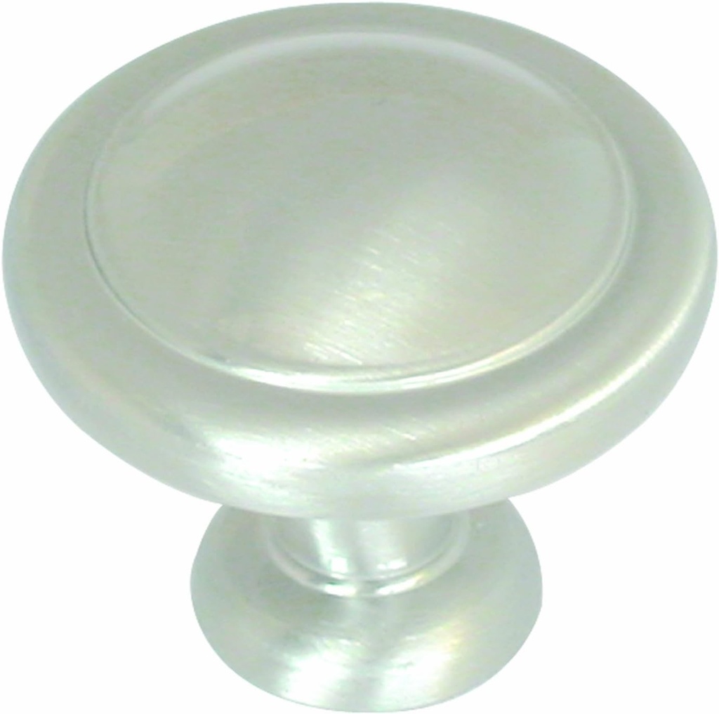 Amerock | Cabinet Knob | Satin Nickel | 1-1/4 inch (32 mm) Diameter | Everyday Heritage | 10 Pack | Drawer Knob | Cabinet Hardware