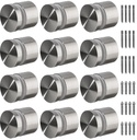 12 Pack LukLoy SS316 Solid 1.32lb Heavy Duty Glass Railing Standoff Hardware for Balcony Stair Balustrade, 2" Stair Glass Railing Standoffs Pins (Marine Grade)