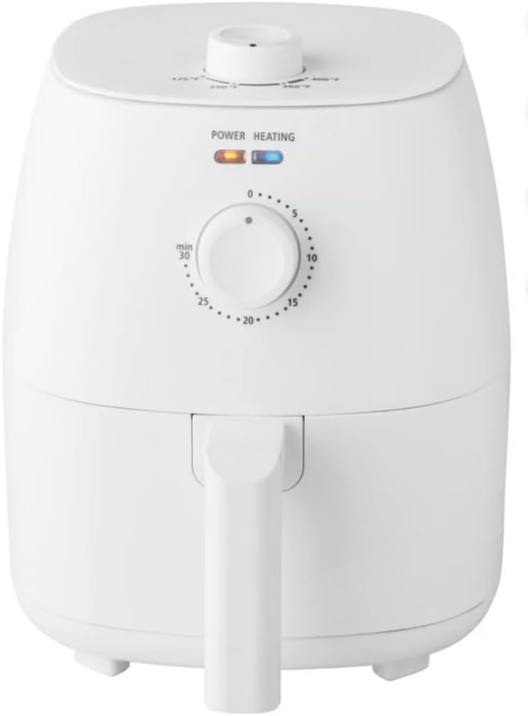 Ch.Mainstays 2.2 qt Air Fryer, Arctic White - Automatic Shutoff