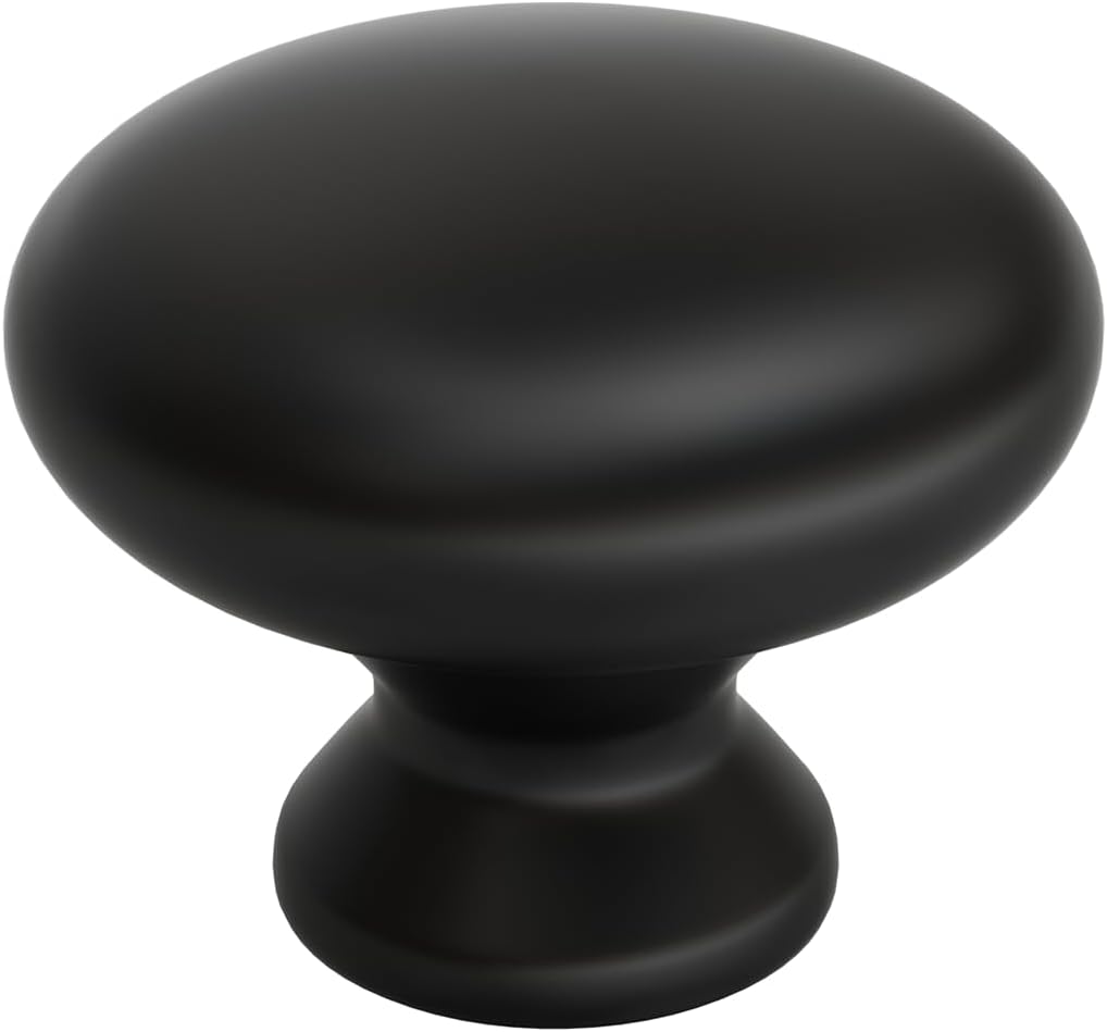 Cabinet Knobs Round Drawer Knobs, 20Pack Black Single Hole, Round Single Hole Kitchen Drawer Hardware for Dresser