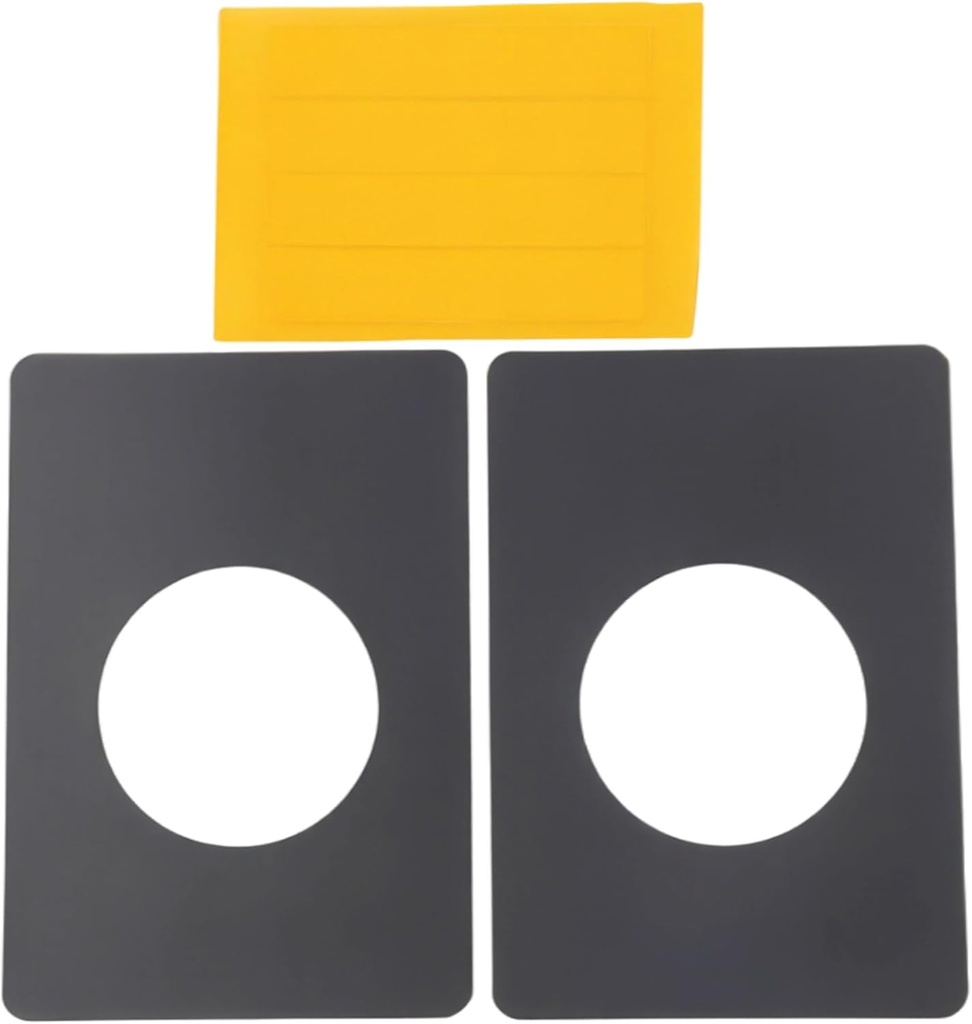 Matte Black Door Knob Reinforcement Plate 2 Pcs Stalinless Steel Door Handle Fixing Cover Heavy Duty Doors Knob/Lever/Deadbolt Covers Plates Filler Repair Kit Backplate Doors Lock Repair