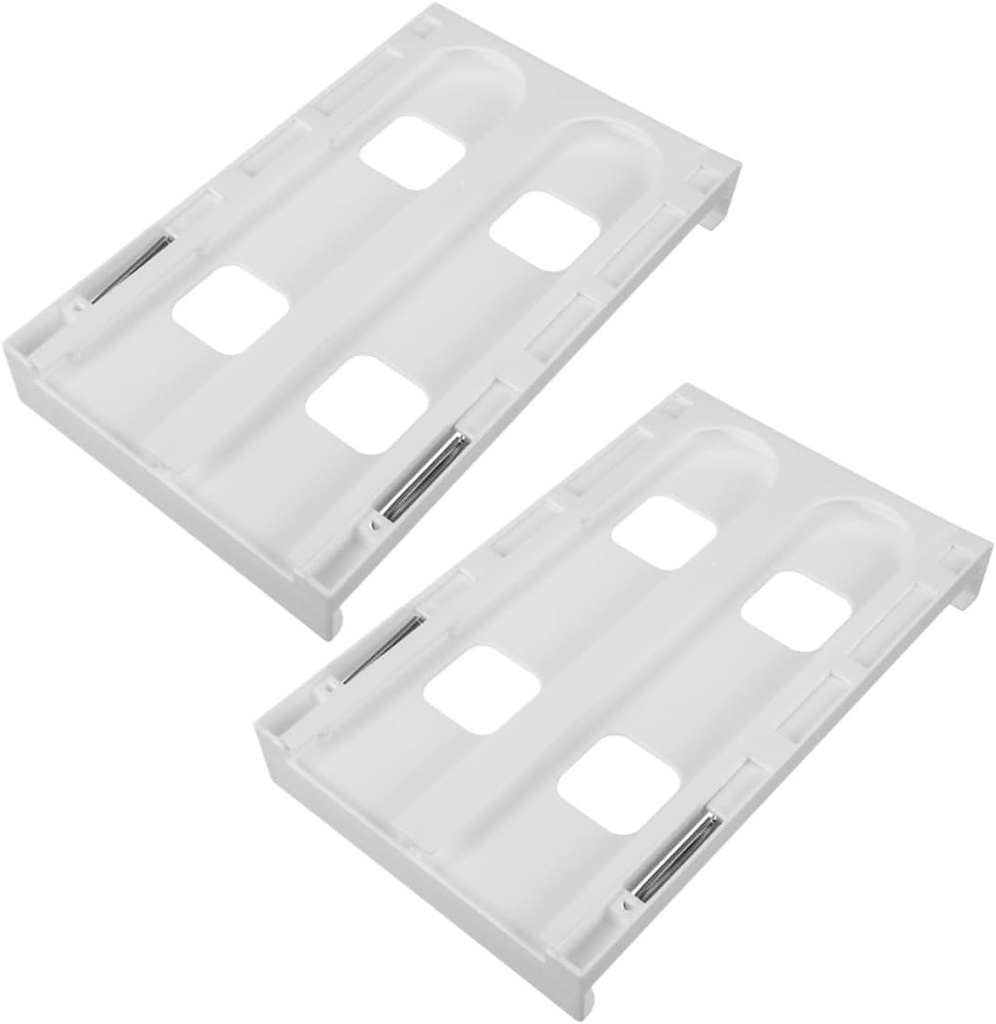 Mikikit 2pcs Hanging Refrigerator Drink Organizer for Diameter Cans Dual Row Storage Rack for Soda Beer and Beverages for Fridge and Pantry Space Optimization