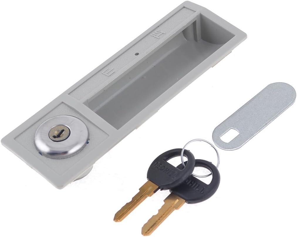 Household Plastic Lock Furniture Component Door Plane Cam Lock w 2 Key Model:69as304qo105