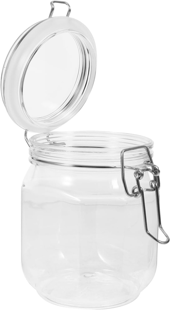 OUNONA Honey Container Lid Airtight Honey Dispenser Plastic Storage Container for Kitchen Use 500ml