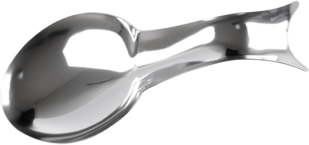 1pc Stainless Steel Ladle Stand Rustproof Kitchen Storage Rack for Spoon and Spatula Holder for Cooking Utensils Kitchen Gadget for Home Use