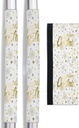 Christmas Refrigerator Door Handle Cover Merry Christmas Golden Snowflake Polka Dots Dishwasher Microwave Oven Fridge Stove Handles Fridge Protector Kitchen Appliance Decor Set of 2