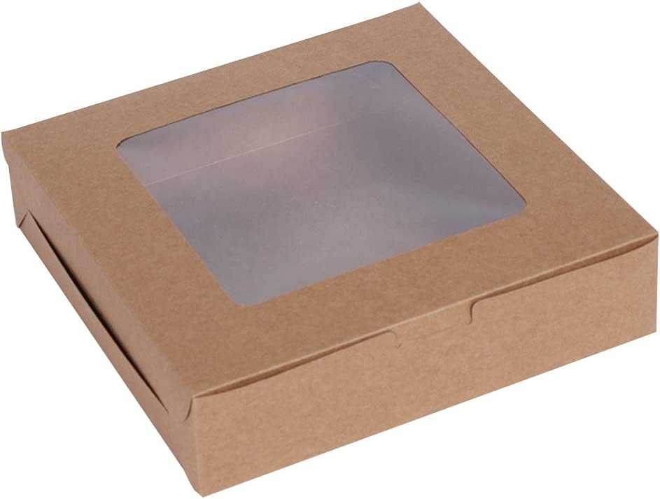 10 Pieces 1 Pack Cupcake Box Window Clear Inside For Weddings Ceremonies Easy Carrying