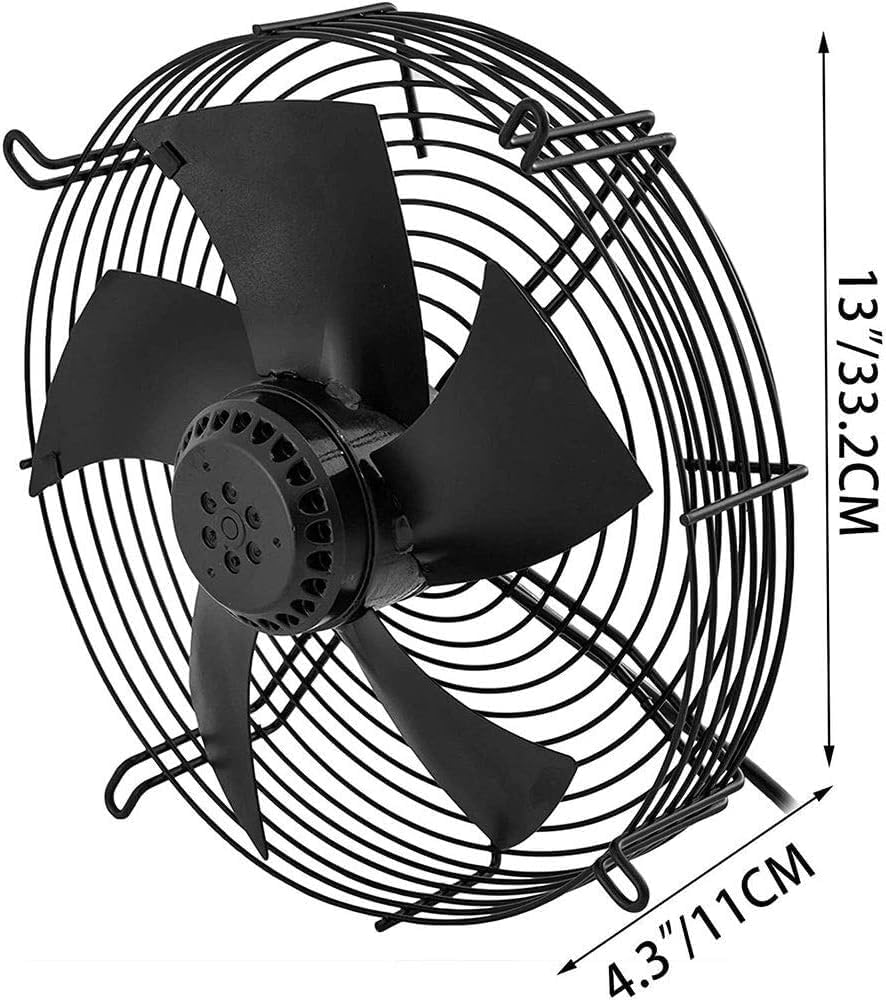 Extractor Fan Exhaust Fan Ventilation Extractor Industrial Extractor 12 Inch Metal Axial Exhaust Ventilation Commercial Air Blower Fan 2200m3/h Smart Vent Wall，