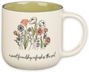 Christian Art Gifts Sage Green Floral Ceramic Coffee Mug – 15 oz. Microwave and Dishwasher-safe Inspirational Scripture Coffee and Tea Mug for Friends with Bible Verse: Sweet Friendship –Proverbs 27:9
