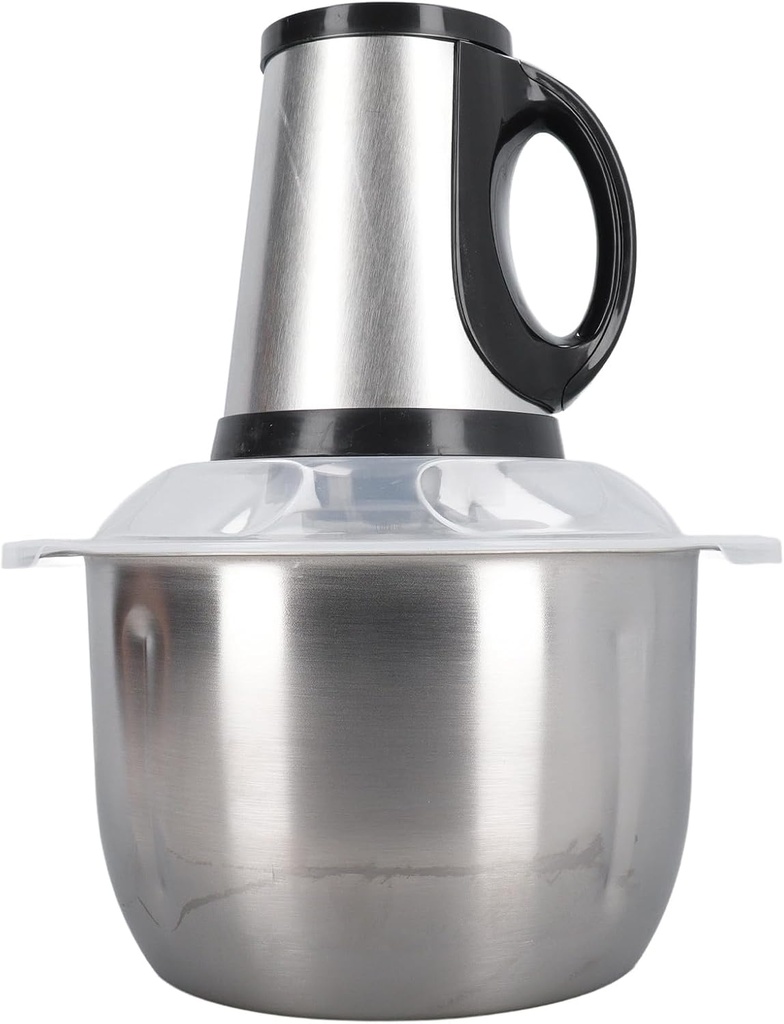 Food Processor Stainless Steel 4L High Capacity with 5 Blades Electric Food Chopper for Meat Vegetable