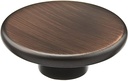 Richelieu Hardware BP860857BORB Branson Collection 2 1/4-inch (57 mm) Brushed Oil-Rubbed Bronze Modern Round Closet Door Knob for Kitchen, Bathroom, and Furniture
