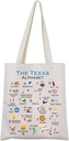 MNIGIU Texas Canvas Tote Bag - Eco-Friendly Reusable Welcome Bag