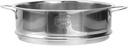 Stainless Steel Pot,16cm Vegetable Food Basket Insert Dim Sum Dumplings Bun Rack for Home Kitchen