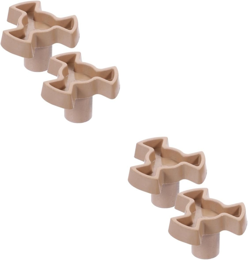 4pcs Microwave Turntable Coupler Shaft Replacement Essential Microwave Oven Parts Plate Rotation Easy Installation Compatible Models
