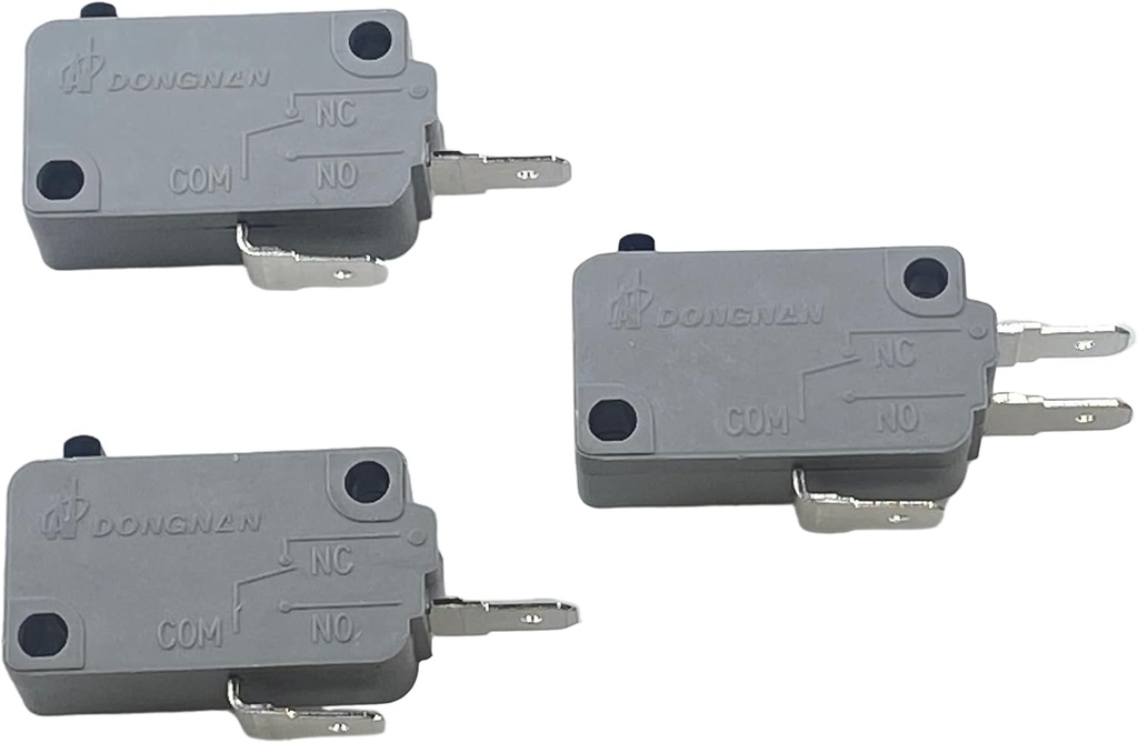 KW3A Microwave Oven Door Switch 16A 125/250V Door Interloc (2 Pcs Normally Open and 1Pcs 3 Insert Foot)