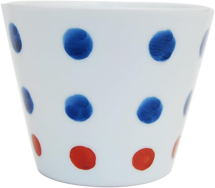 Hasami Ware 55571 Yasuso Kiln Buckwheat Inoguchi Polka Dot Crest